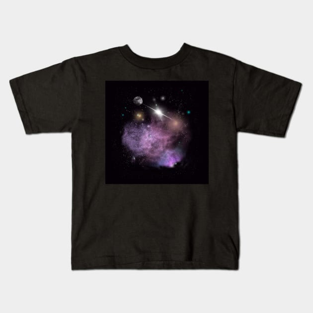 Galaxy Kids T-Shirt by designs-by-ann